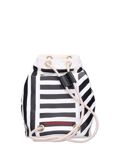 Fabric backpack ROBERTA DI CAMERINO | RB1241606023BIANCO-NERO